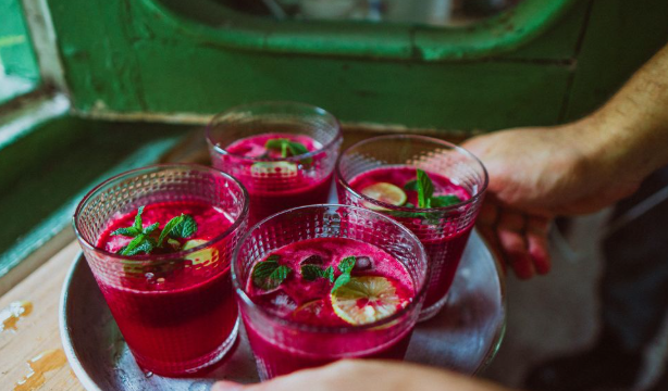 Refreshing Homemade Drink with Natural Ingredients